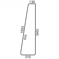 D6915 Szyba drzwi, przednia Lewa/Prawa 1055x310 mm