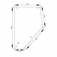 D6916 Szyba drzwi tylna prawa/lewa 1045x640 mm