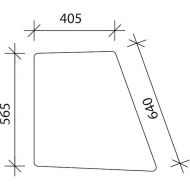 D7102 Szyba drzwi, górna 655x565 mm
