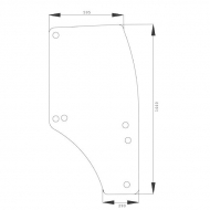 R198625N Szyba drzwi prawa, R198625 1440x595 mm