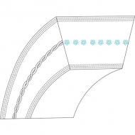 LG2000458 Pasek klinowy 12,7x965 mm