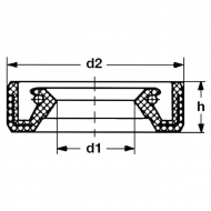 96390031205 Uszczelniacz oleju Stihl 12x22x4,5mm 9639 003 1205