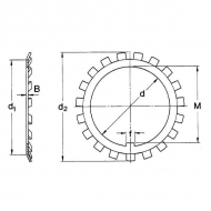 MB04 Podkładka łożyskowa MB/AW M20, 20 mm