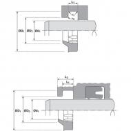 ASU110122271T38 Zgarniak, uszczelniacz 110x122,2x7,1 T38