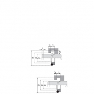 ASP222885PTFE Zgarniak, uszczelniacz 22x28,8x5