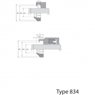 ASU4553457T Zgarniak, uszczelniacz ASU 45x53x4/5/7T