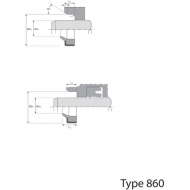 ASM8090710 Pierścień zgarniający, uszczelniacz typ ASM, 80x90x7/10