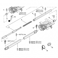 AC499229 Wał napędowy wewnętrzny 800 mm