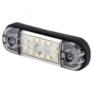 1400300716 Lampa pozycyjna, obrysowa biała 12 LED, 716, 12 V - 24 V, 12, przednia