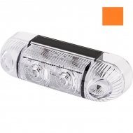 1400690820 Lampa pozycyjna boczna, obrysowa 2 LED, 281, 12 V - 24 V, pomarańczowa