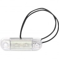 1400690820 Lampa pozycyjna boczna, obrysowa 2 LED, 281, 12 V - 24 V, pomarańczowa