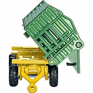 S01843 Traktor John Deere z ładowaczem i przyczepą, SIKU