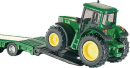 S01837 Ciężarówka z naczepą i 2 ciągnikami John Deere 1:87 Siku