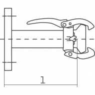 4203500 Złącze KKM kołnierz EN 1092-1 Perrot, 4"