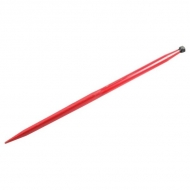 FT30BPT Ząb ładowacza, prosty, profil kwadratowy 45x1250 mm końcówka szpiczasta z nakrętką M28x1.5 czarny Battista Porteri