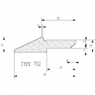 KT7021600 Listwa łyżki, 1600 mm