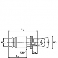 SKVM12L22 Złączka hydrauliczna 15L