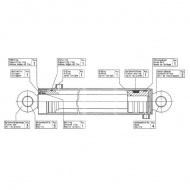 2477150 Cylinder hydrauliczny