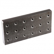 00645080 Płyta podwójna do wspawania 110x100 mm 18 otworów M16 Scharmüller