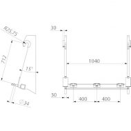 LBAMER71230EXSTL Replacement brackets