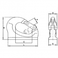 WAASH1 Hak dp przyspawania, 1,1 t