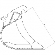 EBS10E1400KR Łyżka melioracyjna, 1400 mm, CW10