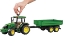 U02108 Ciągnik John Deere 5115M z przyczepą wywrotką 1:16 Bruder