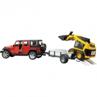 U02925 Jeep + przyczepa jednoosiowa
