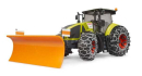 U03018 Ciągnik Claas Axion 950 z łańcuchami i pługiem odśnieżnym 1:16 Bruder