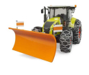 U03018 Ciągnik Claas Axion 950 z łańcuchami i pługiem odśnieżnym 1:16 Bruder