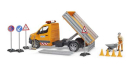 U02677 Mercedes-Benz Sprinter komunalny z modułem światło-dźwięk i figurką 1:16 Bruder