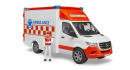 U02676 Mercedes-Benz Sprinter ambulans z ratownikiem 1:16 Bruder