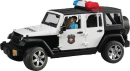U02526 Jeep Wrangler Rubicon policja z policjantem 1:16 Bruder