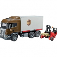 U03581 Ciężarówka Scania UPS z wózkiem widłowym