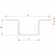 002180230N Szyna 72x31x44 L=4,12 m Krone