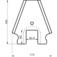 SM52105 Nóż do przyczepy samozbierającej Schuitemaker