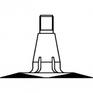 1007515TR15 Dętka z zaworem TR15, 10.0 / 75 - 15, 10.0/75-15.3 KRAMP