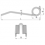 31805261171140 Palec podbieracza, 230 x 65 x 38, Ø 6