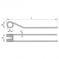 5625436033 Palec zgrabiarki, 550 x 83 x 48, Ø 9