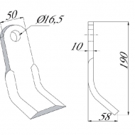 CK3400 Nóż bijaka Maletti