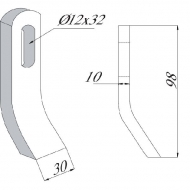 95722002 Bijak 30x10 mm pasuje do Herder