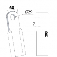 CK5700 Nóż bijaka Taarup