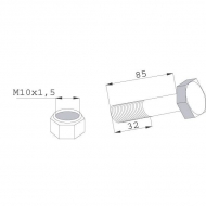 BH2940 Śruba kompletna M10x1,5x85 10.9