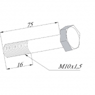 4503170, 91090026 Śruba M10x75 / 16-12.9 pasuje do Votex, Herder