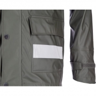 KW3182025044 Kurtka przeciwdeszczowa Protect, zielona 2XS