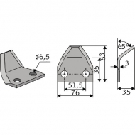 FM01138 Nóż paszowozu Audureau