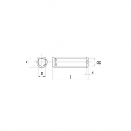 91666RVSP001 Wkręt dociskowy z końcem wgłąbionym A2 Kramp, M6x6 mm, nierdzewny 