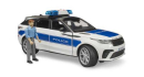 U02890 Range Rover Velar policja z policjantem i modułem światło-dźwięk 1:16 Bruder