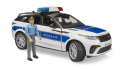 U02890 Range Rover Velar policja z policjantem i modułem światło-dźwięk 1:16 Bruder