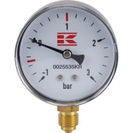 0025535KR Manometr próżniowy do beczkowozu 1/4" BSP 63 mm -1 do +3 bar Kramp